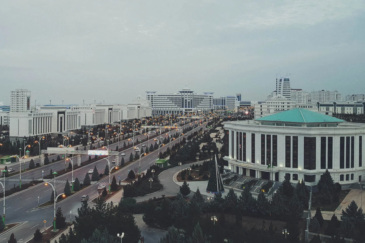 Landscape view of ashgabat city